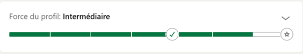 Avancement profil linkedin